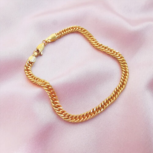 Golden simple chain bracelet